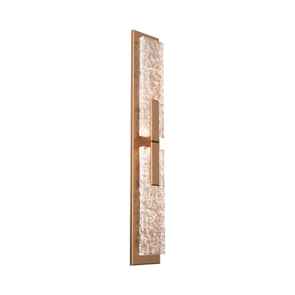Glacier Double LED Wall Light in Oil Rubbed Bronze.