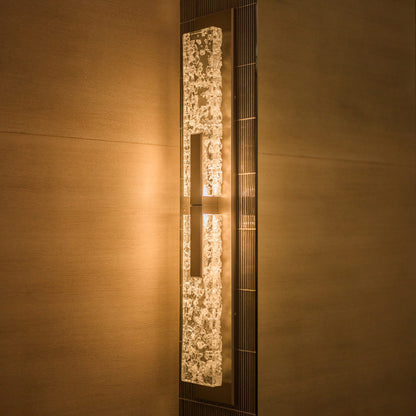 Glacier Double LED Wall Light in Detail.
