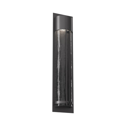 Half Round Outdoor LED Wall Light in Argento Grey/Smoke Granite (31.3-Inch).