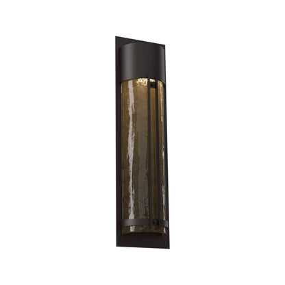 Half Round Outdoor LED Wall Light in Statuary Bronze/Bronze Granite (26.3-Inch).