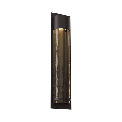 Half Round Outdoor LED Wall Light in Statuary Bronze/Bronze Granite (31.3-Inch).