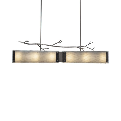 Ironwood Linear LED Chandelier in Gunmetal/Smoke Granite (44.3-Inch).