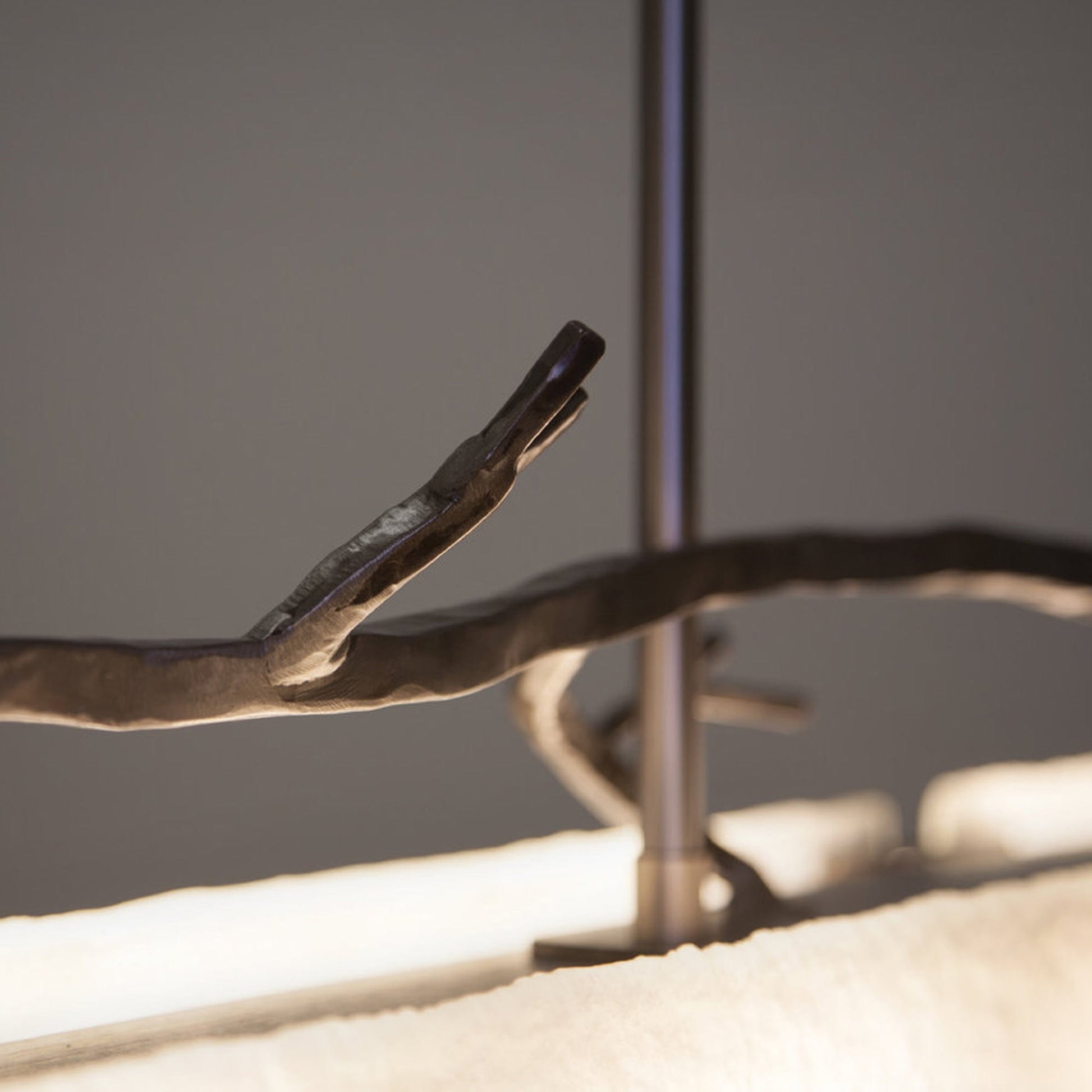 Ironwood Linear LED Chandelier in Detail.