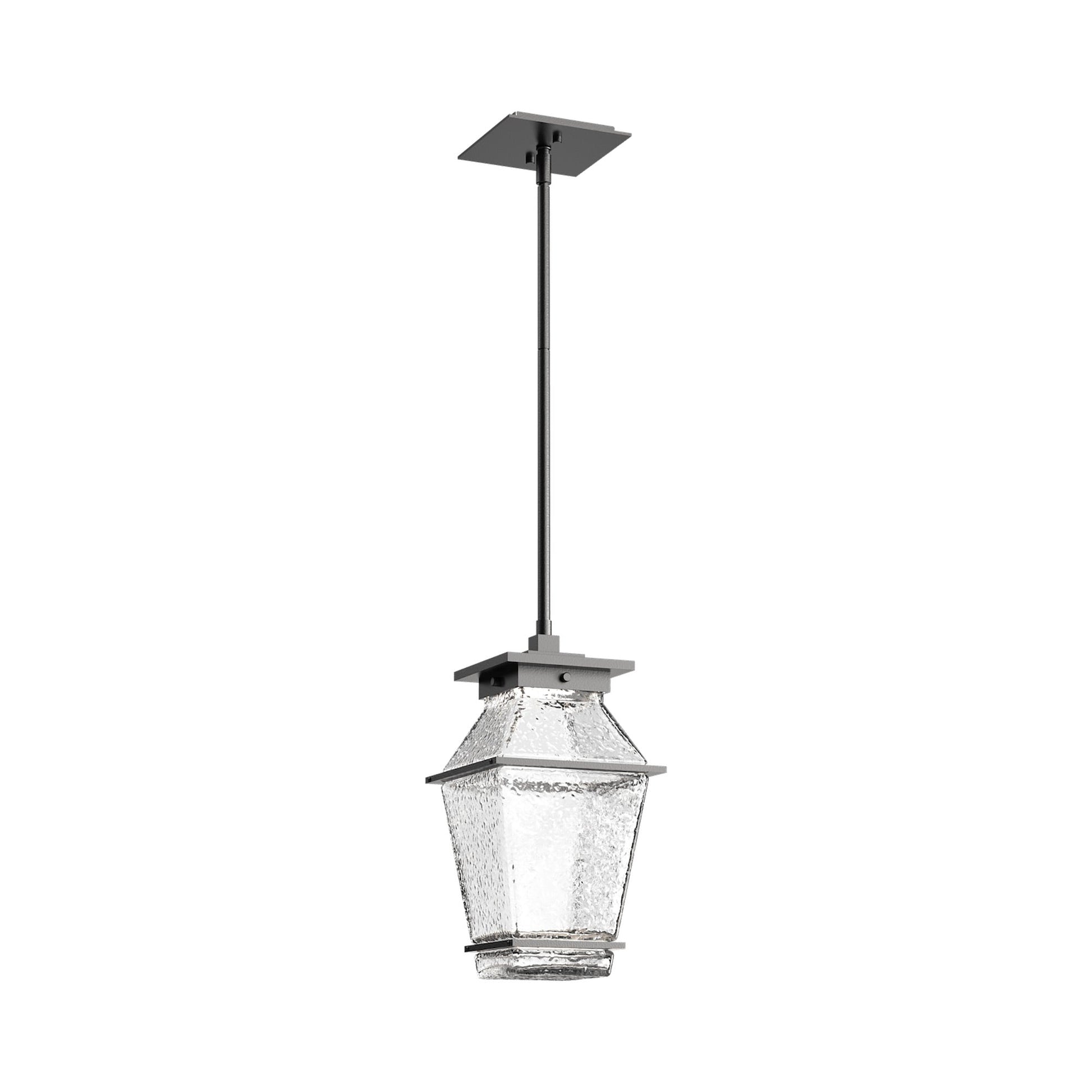 Landmark Outdoor LED Pendant Light in Argento Grey.