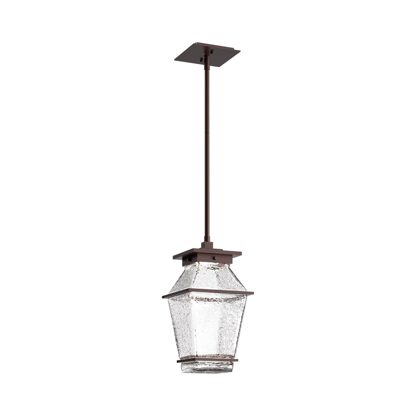 Landmark Outdoor LED Pendant Light in Statuary Bronze.