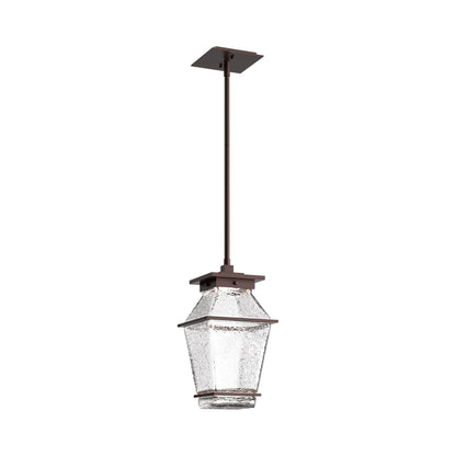 Landmark Outdoor LED Pendant Light in Statuary Bronze.