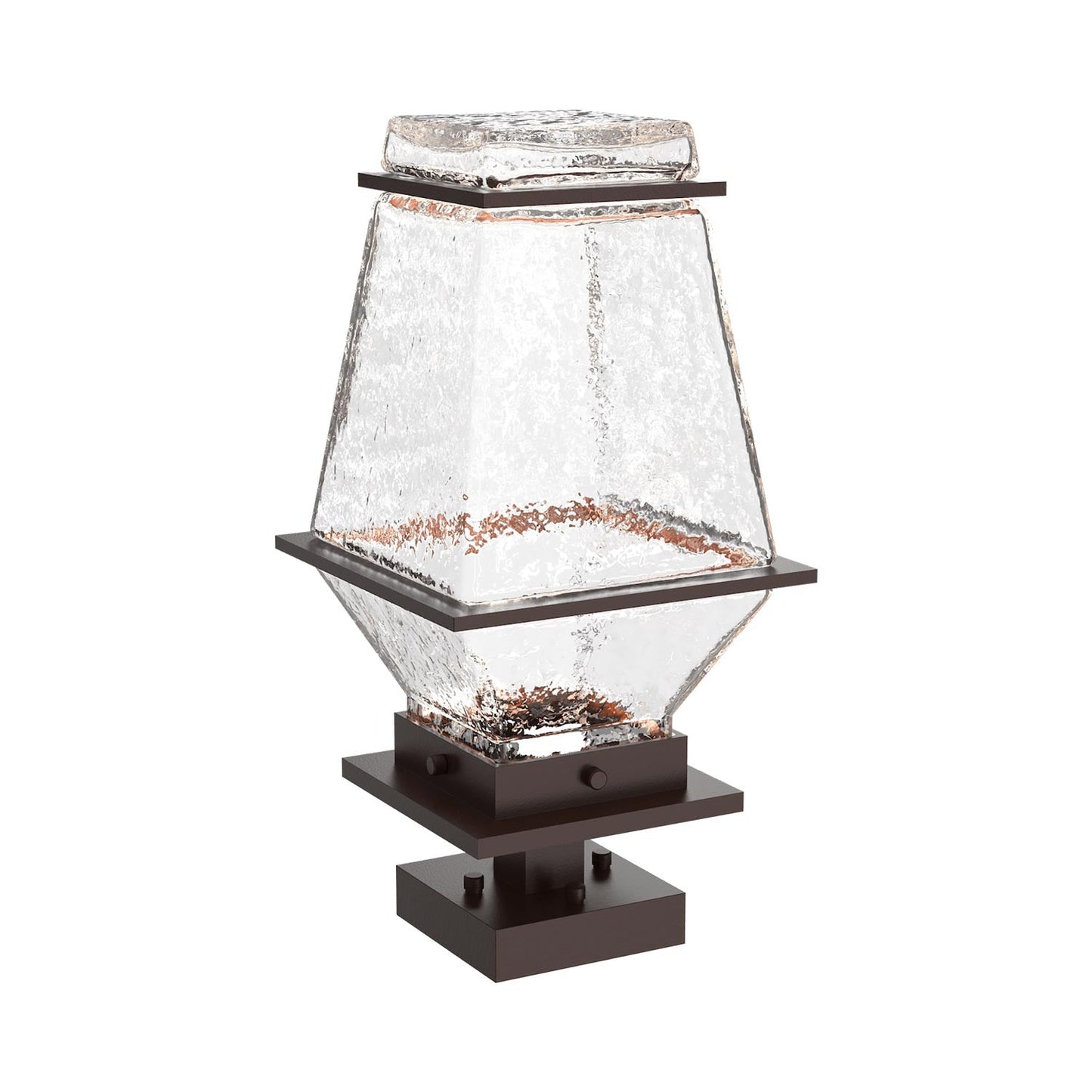 Landmark Outdoor LED Pier Mount Light in Statuary Bronze.