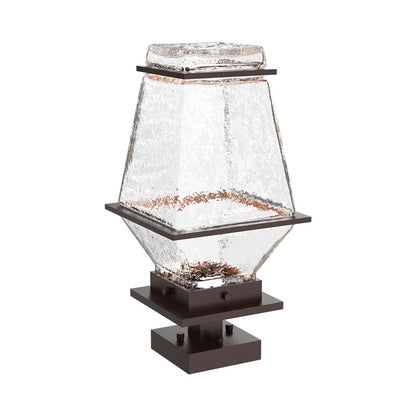 Landmark Outdoor LED Pier Mount Light in Statuary Bronze.