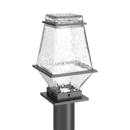 Landmark Outdoor LED Post Light in Argento Grey.