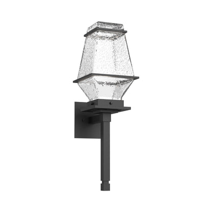 Landmark Torch Outdoor LED Wall Light in Textured Black.