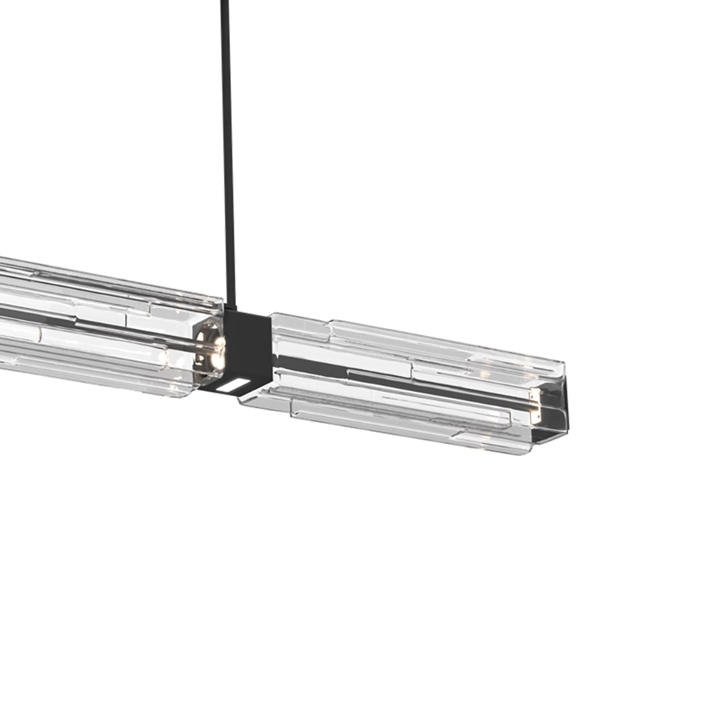 Ledgestone Linear LED Chandelier in Detail.