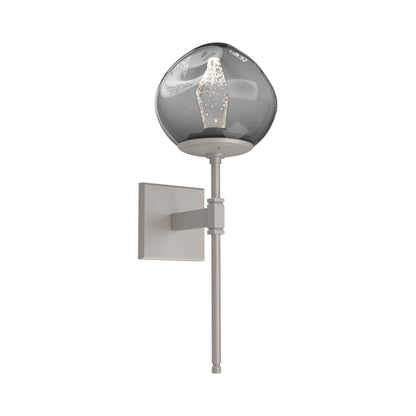 Luna Belvedere LED Wall Light in Beige Silver/Smoke (Geo Crystal).