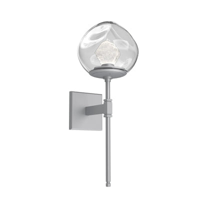 Luna Belvedere LED Wall Light in Classic Silver/Clear (Zircon Crystal).