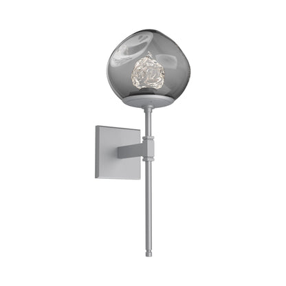 Luna Belvedere LED Wall Light in Classic Silver/Smoke (Floret Crystal).