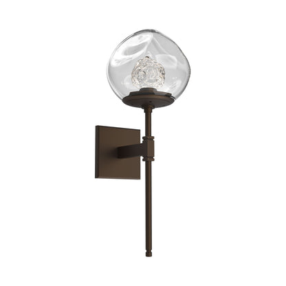 Luna Belvedere LED Wall Light in Flat Bronze/Clear (Floret Crystal).
