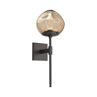 Luna Belvedere LED Wall Light in Graphite/Bronze (Geo Crystal).