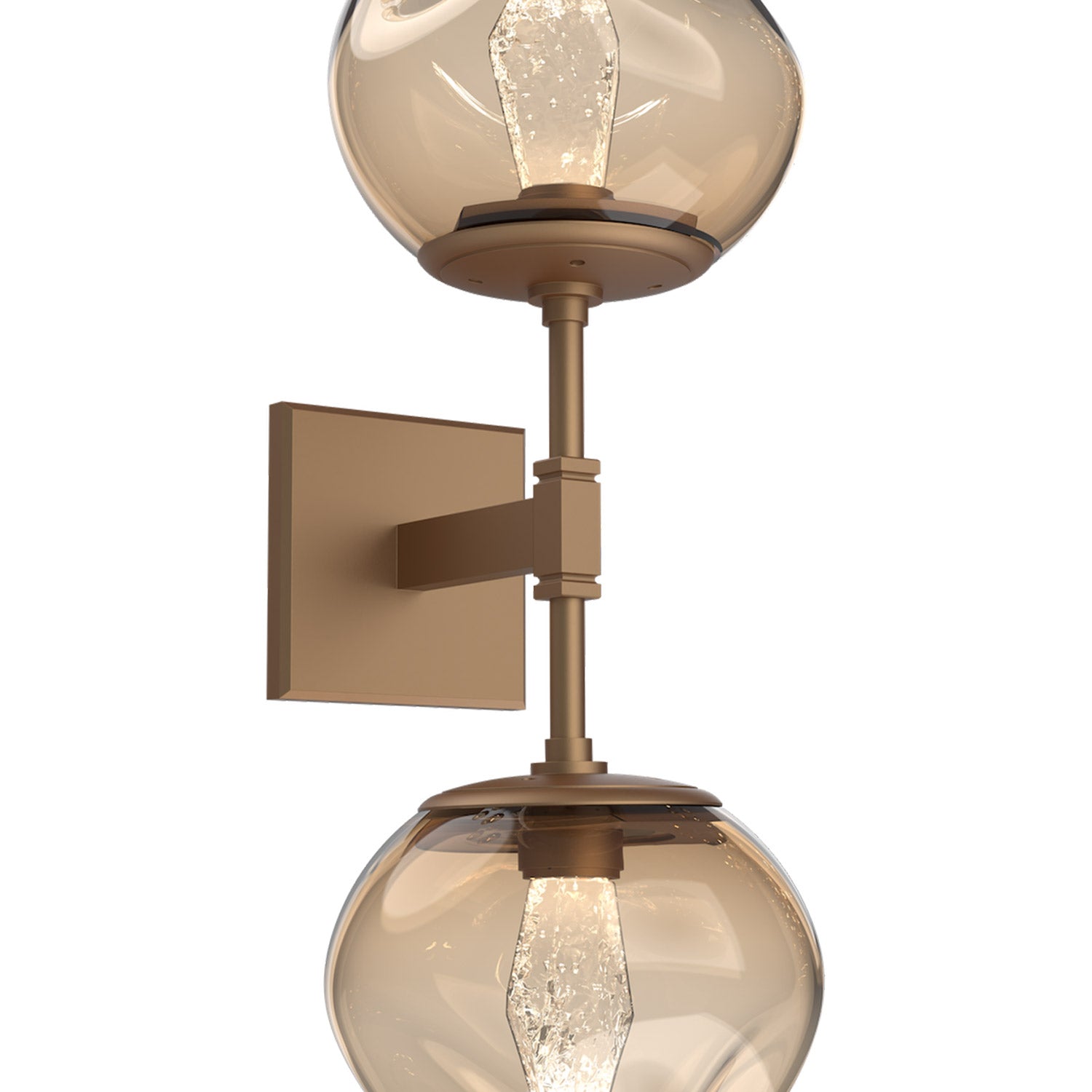 Luna Double LED Wall Light in Detail.