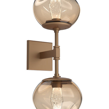Luna Double LED Wall Light in Detail.