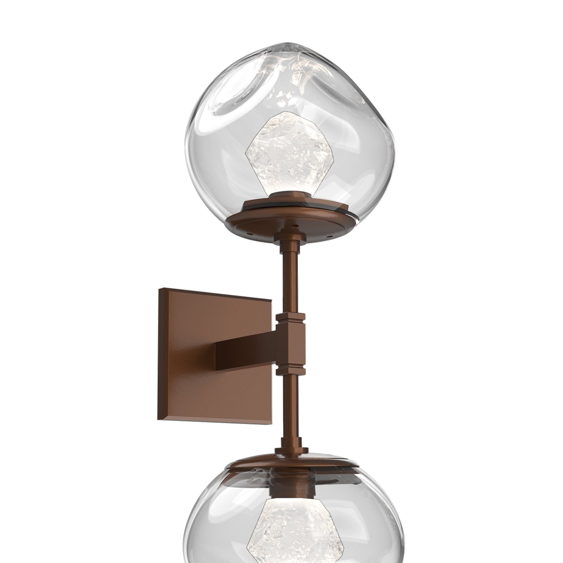 Luna Double LED Wall Light in Detail.