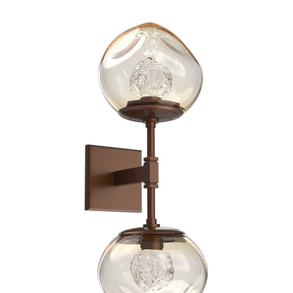 Luna Double LED Wall Light in Detail.