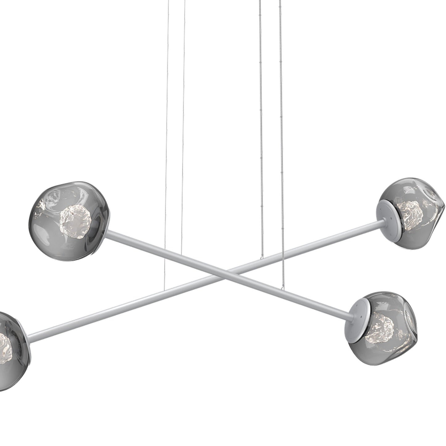 Luna Double Moda Linear LED Chandelier in Detail.