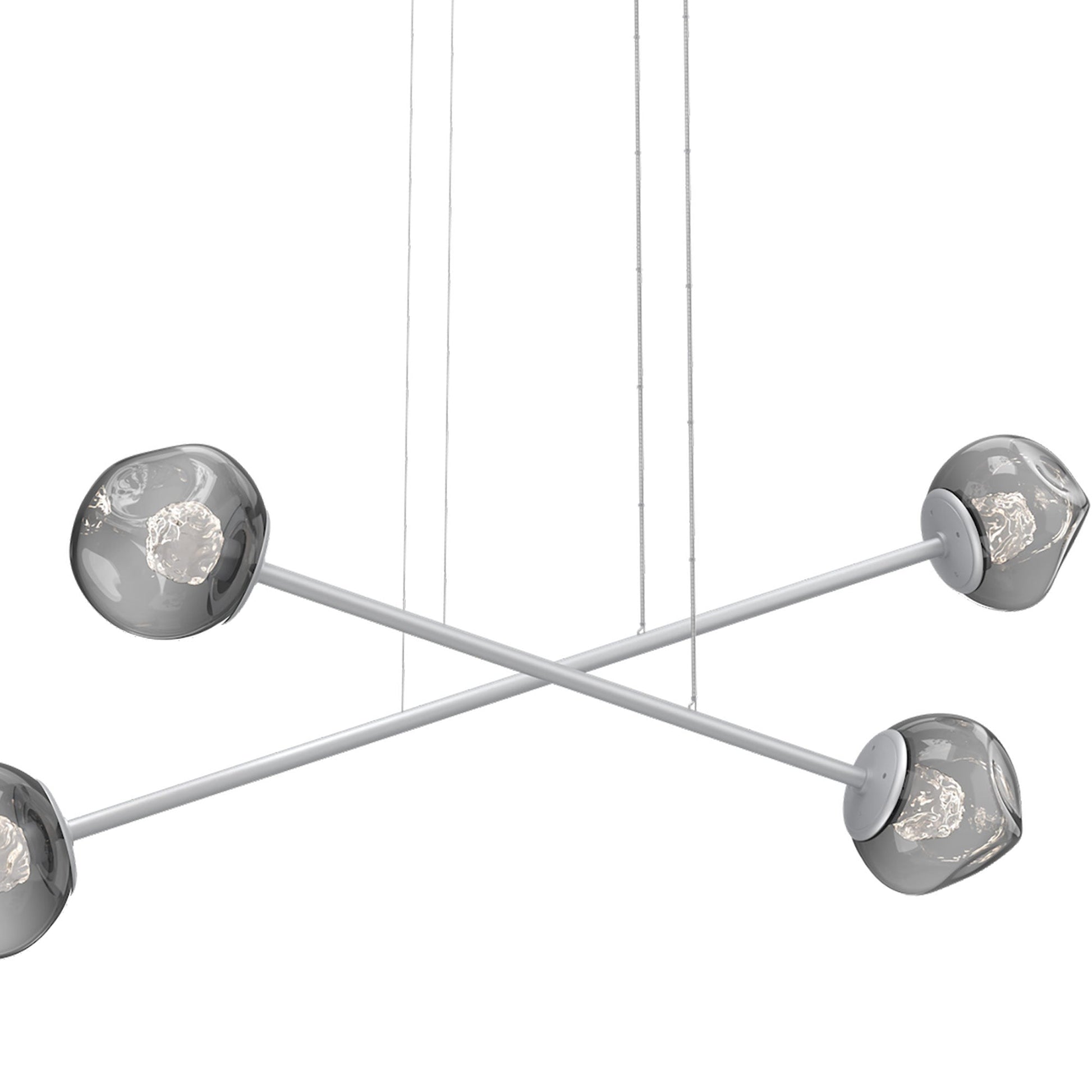 Luna Double Moda Linear LED Chandelier in Detail.