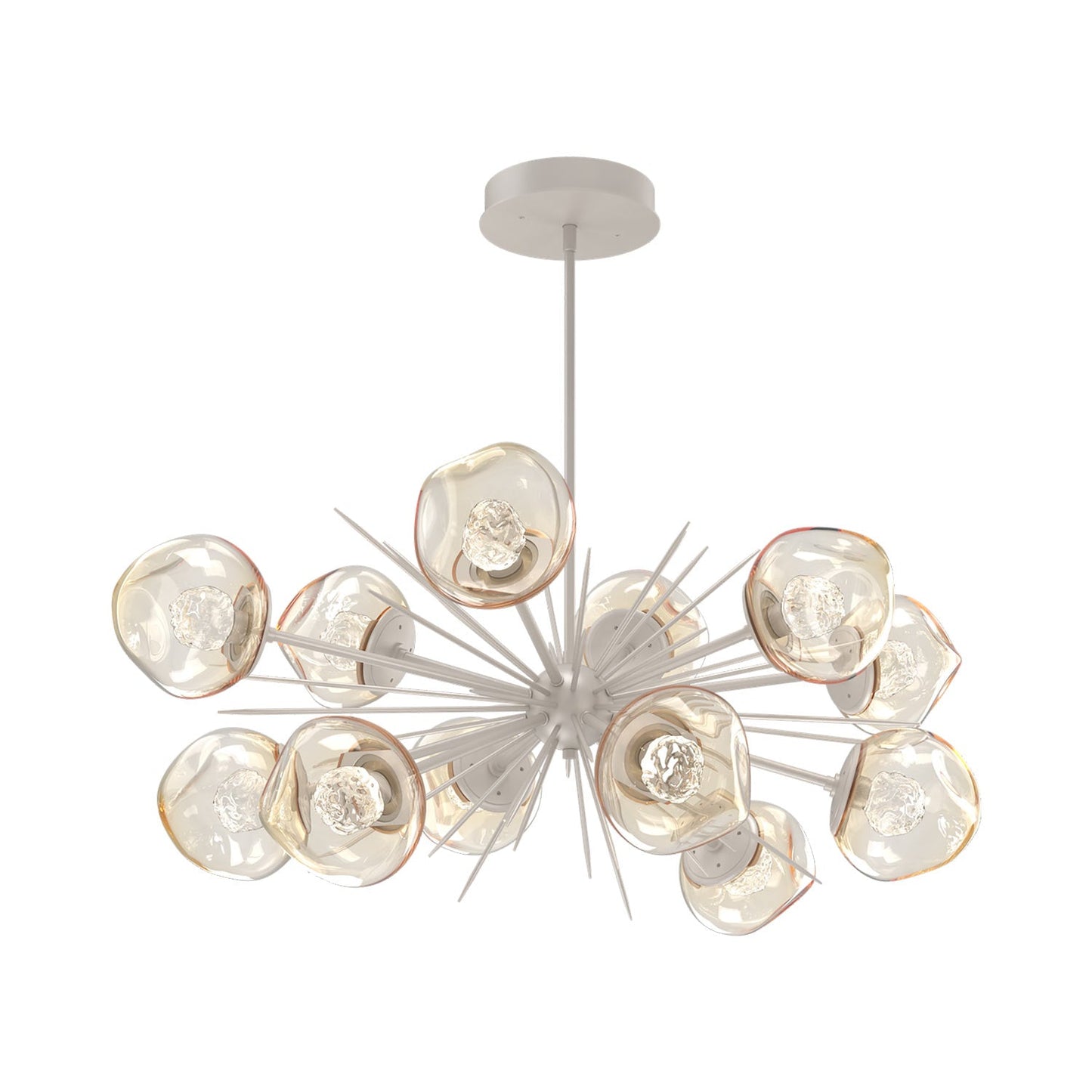 Luna Oval Starburst LED Chandelier.