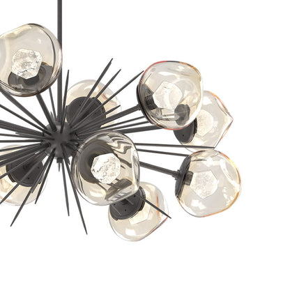 Luna Oval Starburst LED Chandelier in Detail.