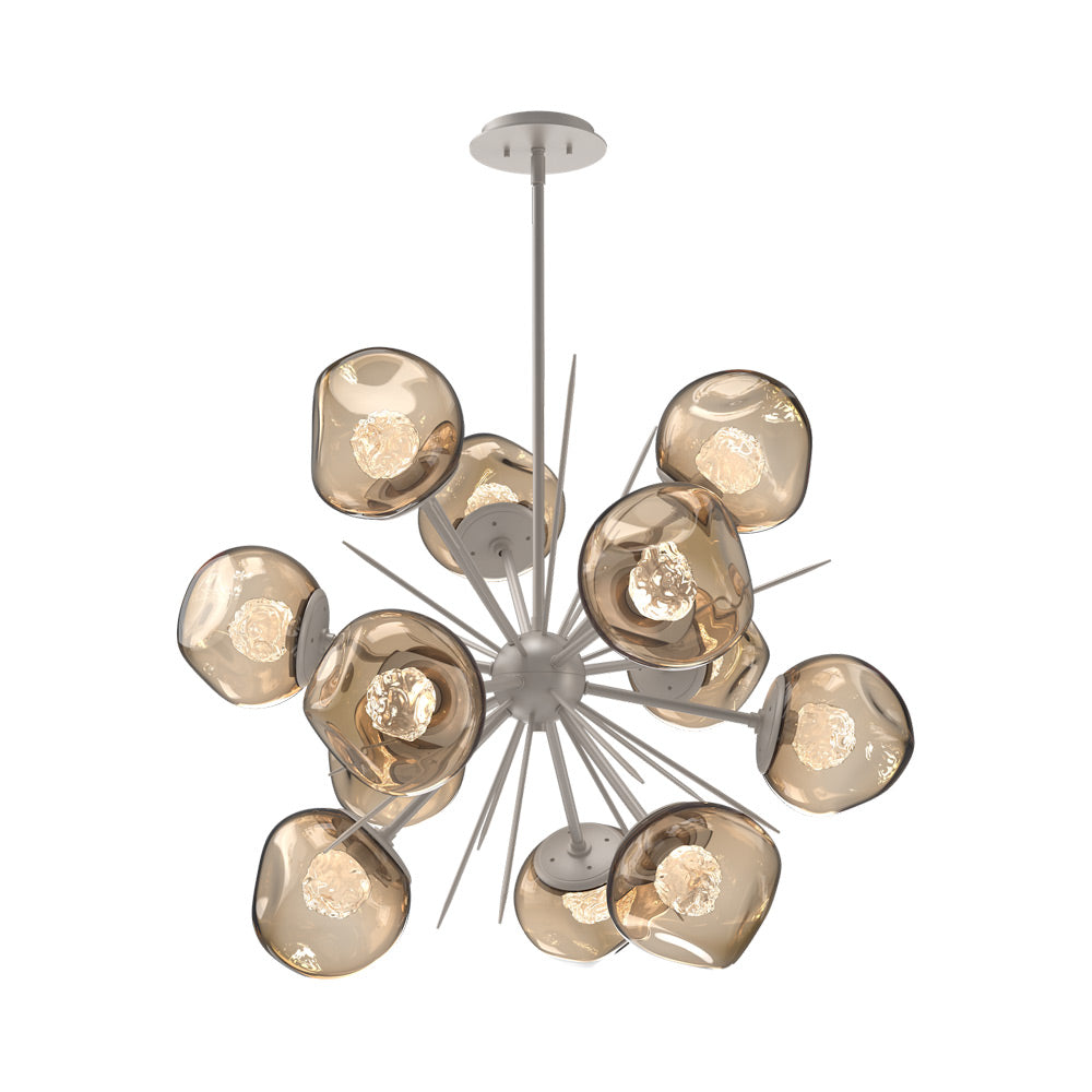 Luna Starburst Bronze LED Chandelier.