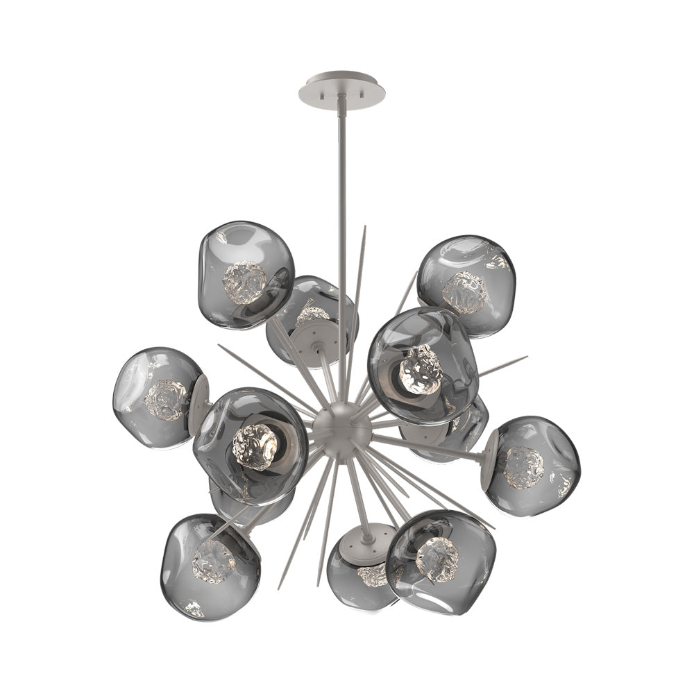 Luna Starburst Smoke LED Chandelier.
