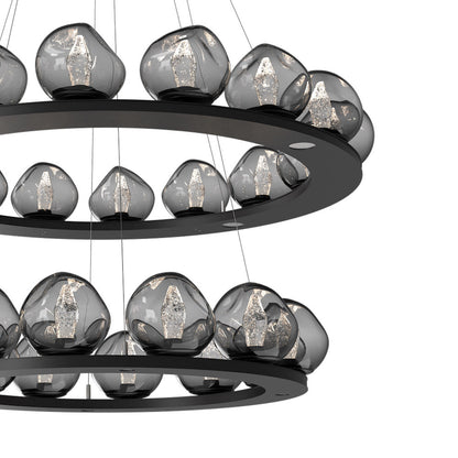 Luna Two-Tier Ring LED Chandelier in Detail.