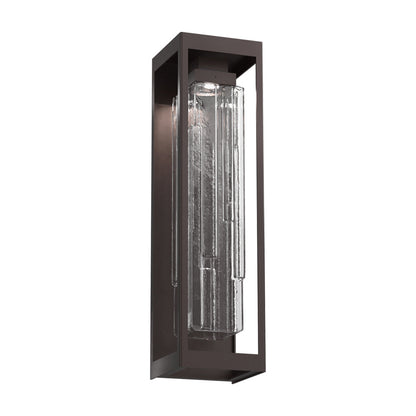 Maison Outdoor LED Wall Light in Statuary Bronze/Clear Ledgestone (25.8-Inch).