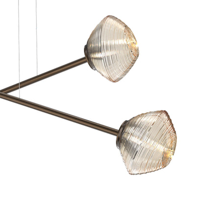 Mesa Double Moda Linear LED Chandelier in Detail.