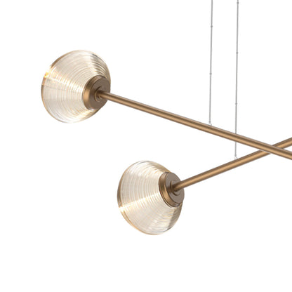 Mesa Double Moda Linear LED Chandelier in Detail.