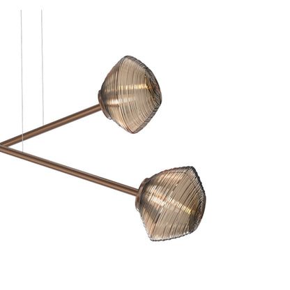 Mesa Double Moda Linear LED Chandelier in Detail.