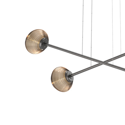 Mesa Double Moda Linear LED Chandelier in Detail.