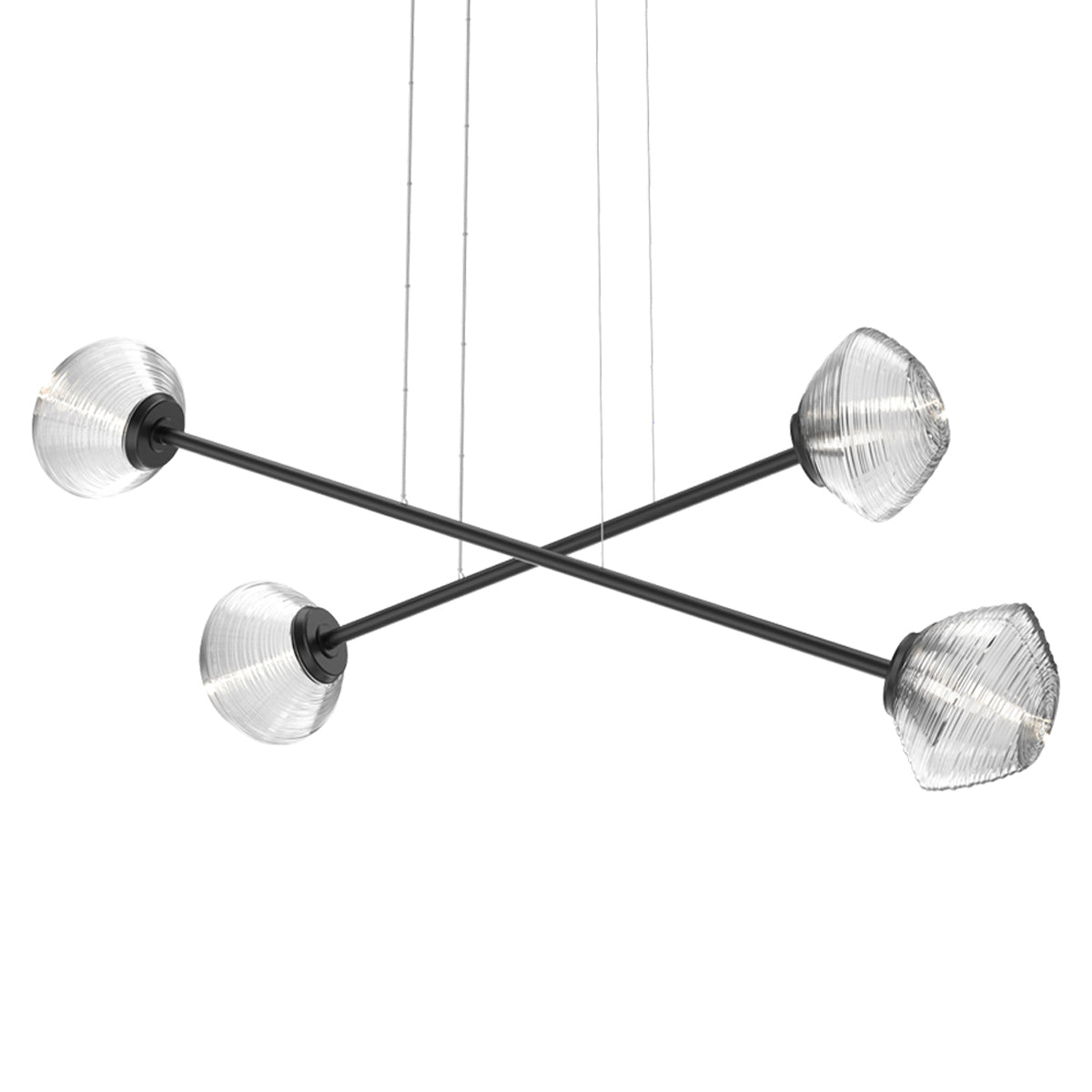 Mesa Double Moda Linear LED Chandelier in Detail.