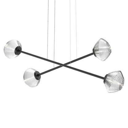 Mesa Double Moda Linear LED Chandelier in Detail.