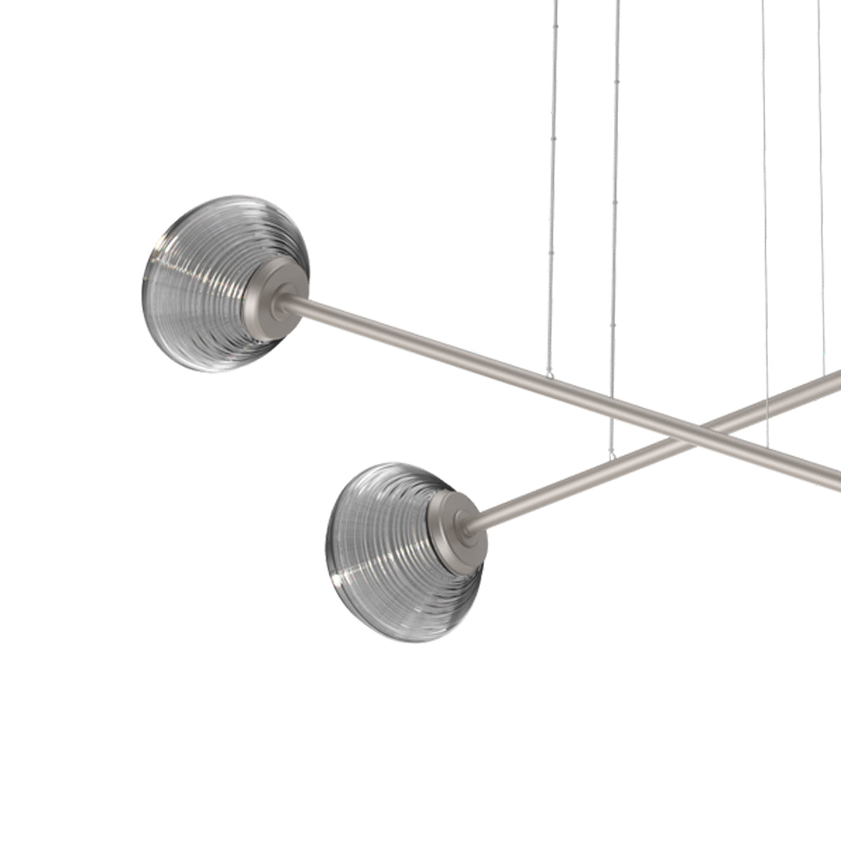Mesa Double Moda Linear LED Chandelier in Detail.