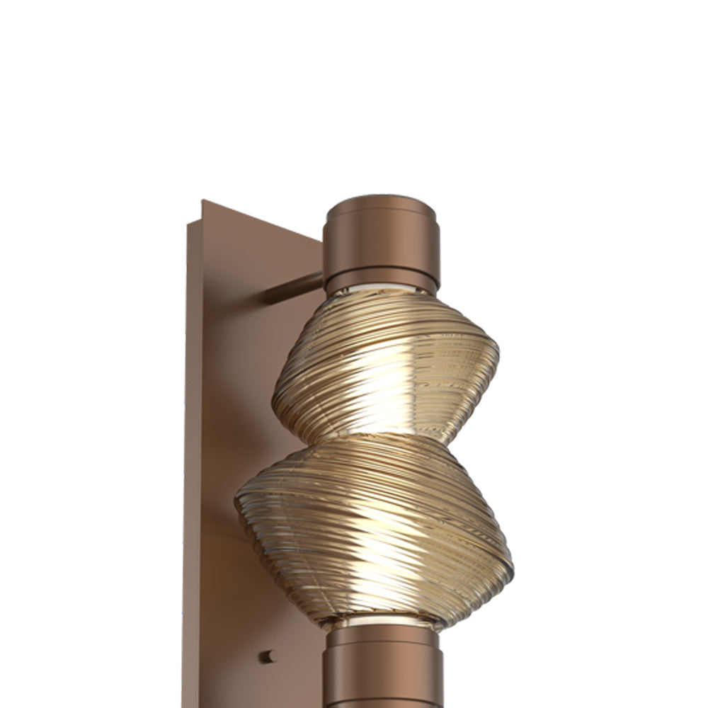 Mesa Mandrel Double LED Wall Light in Detail.