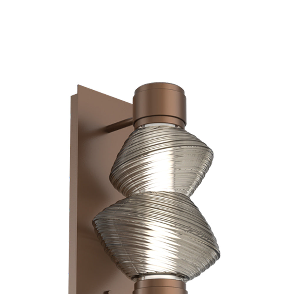 Mesa Mandrel Double LED Wall Light in Detail.