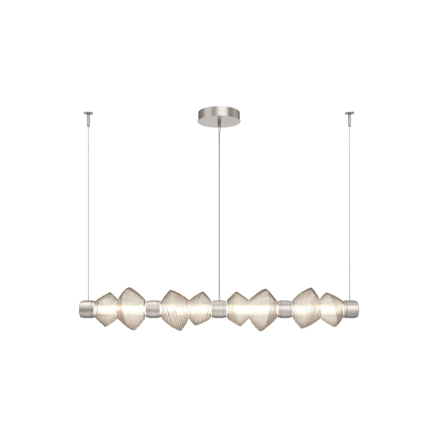 Mesa Mandrel Linear LED Chandelier.