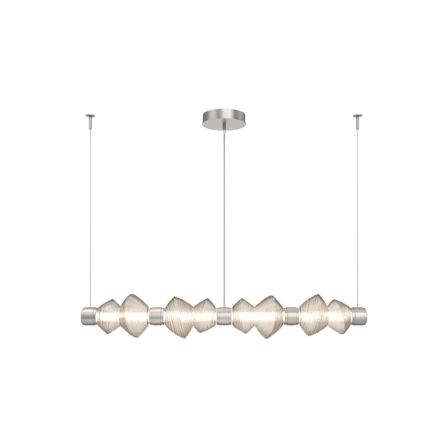 Mesa Mandrel Linear LED Chandelier.