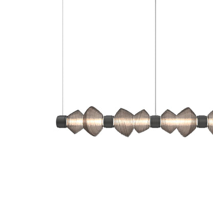 Mesa Mandrel Linear LED Chandelier in Detail.