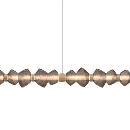 Mesa Mandrel Linear LED Chandelier in Detail.