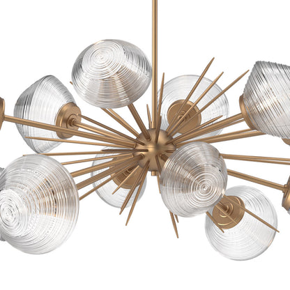 Mesa Oval Starburst LED Chandelier in Detail.
