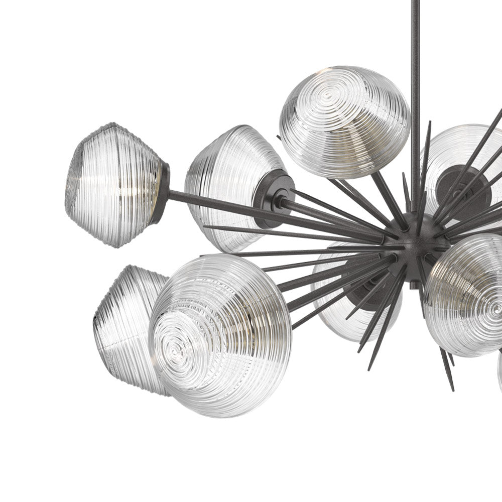 Mesa Oval Starburst LED Chandelier in Detail.