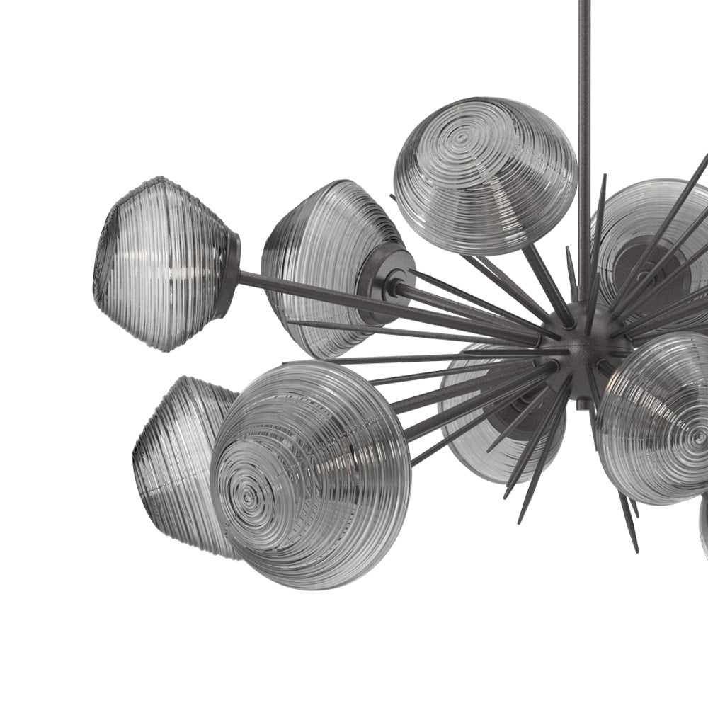 Mesa Oval Starburst LED Chandelier in Detail.