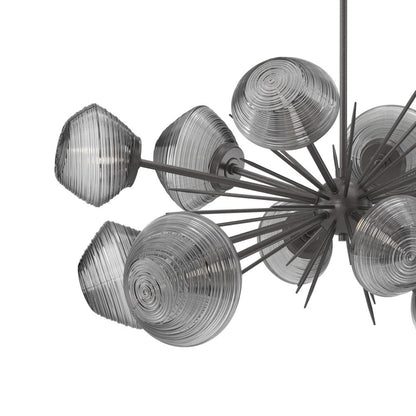 Mesa Oval Starburst LED Chandelier in Detail.