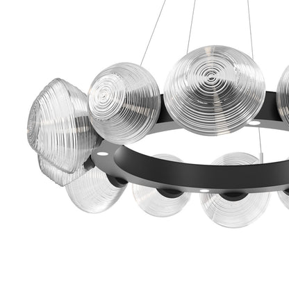 Mesa Radial Ring LED Chandelier in Detail.